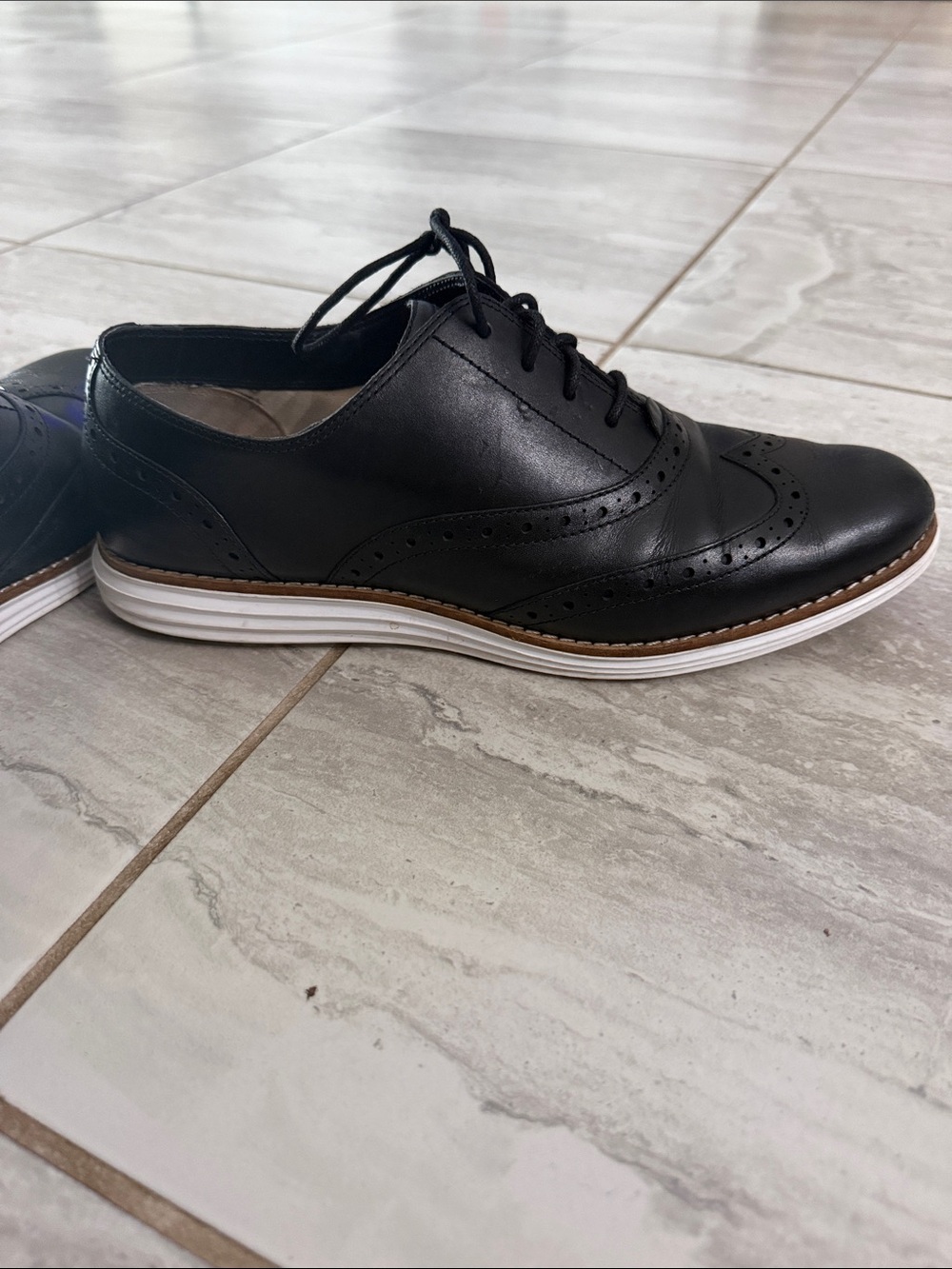 Cole Haan women’s Black Wingtip Oxford